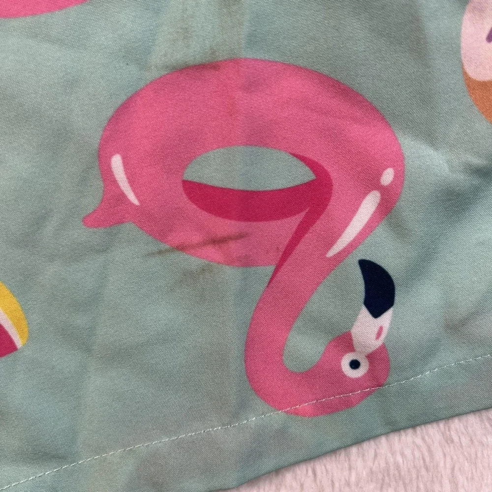 Muscle‎ Nation Swim Trunks Shorts Mens XL Flamingo Donut Watermelon Fun Print